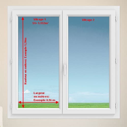 mesure vitrage